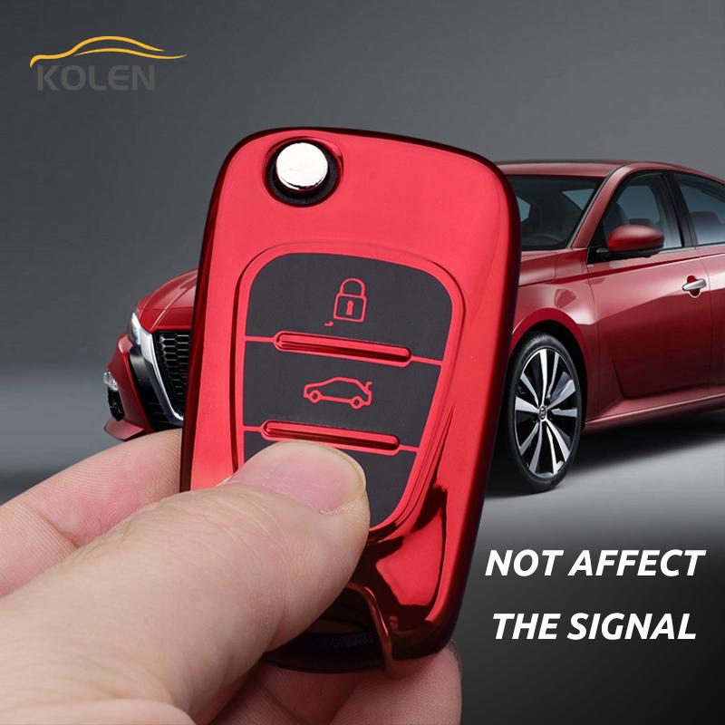 New Tpu Car Remote Key Case Cover Shell Fob For Kia Rio K2 K3 K5 Ceed Cerato Sportage Soul For Hyundai I20 I30 Ix25 Ix35 Solaris
