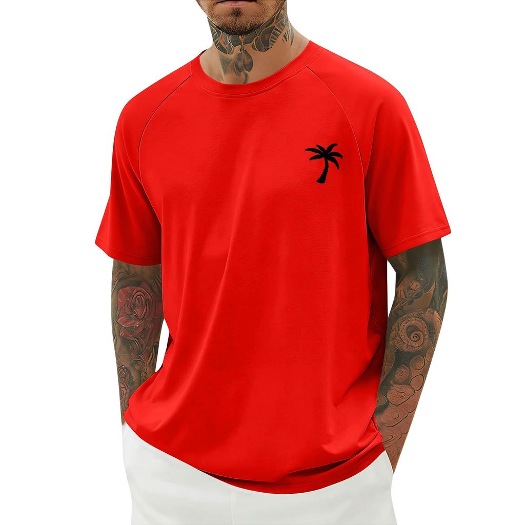 Herren Sommer Print Kurzarmhemd Herren Freizeit Modehemd
