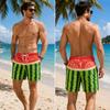 Lustige Heiße Fruchtmuster 3D-Druck Strandparty Badeshorts Für Männer Fake-Po Muster Persönlichkeit Atmungsaktiv Boardshorts