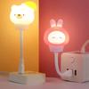 Adorable USB Cartoon Night Light Soft Glow Nursery Decor for Kids' Bedroom, Bedside Table & Children's Study Area