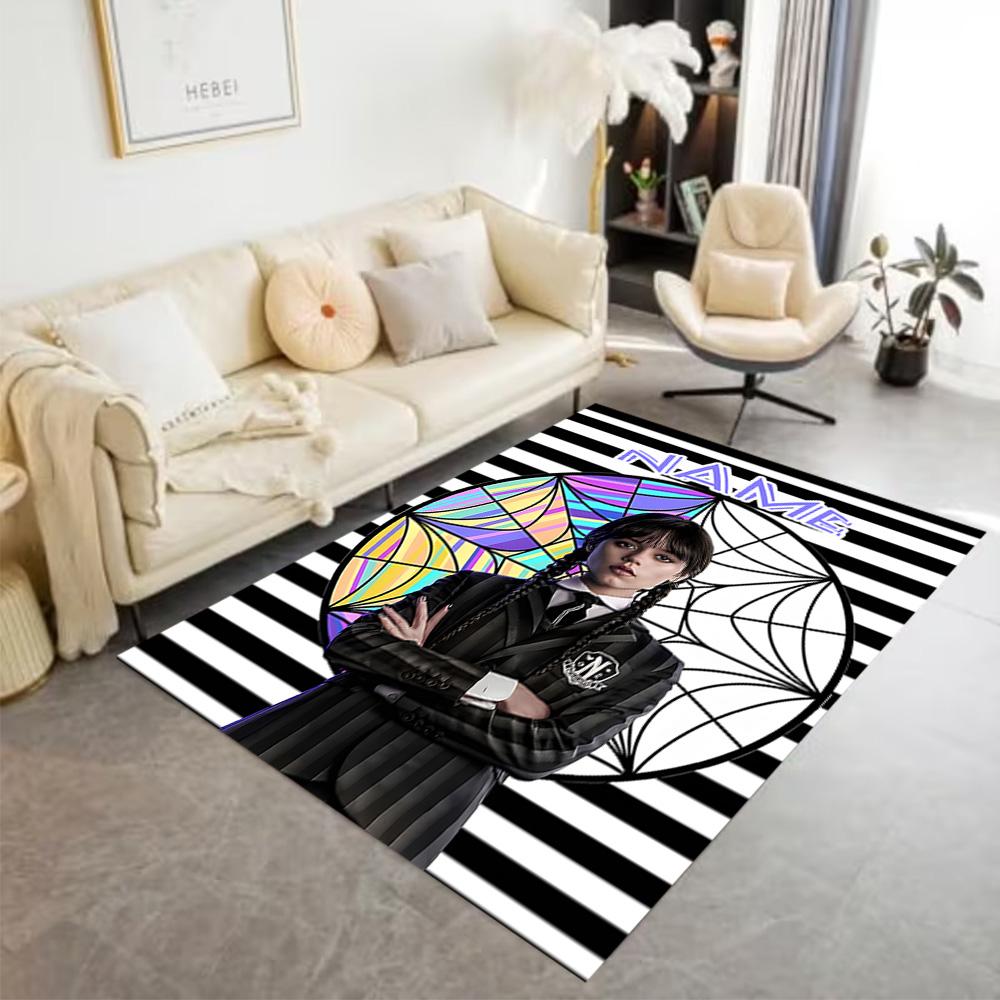 Spider Web Mystery Customize Your Name Floor Mat Perfect for Outdoor Bedrooms Balcony Study room Antislip Carpet Office home decor Wedding Party Gift