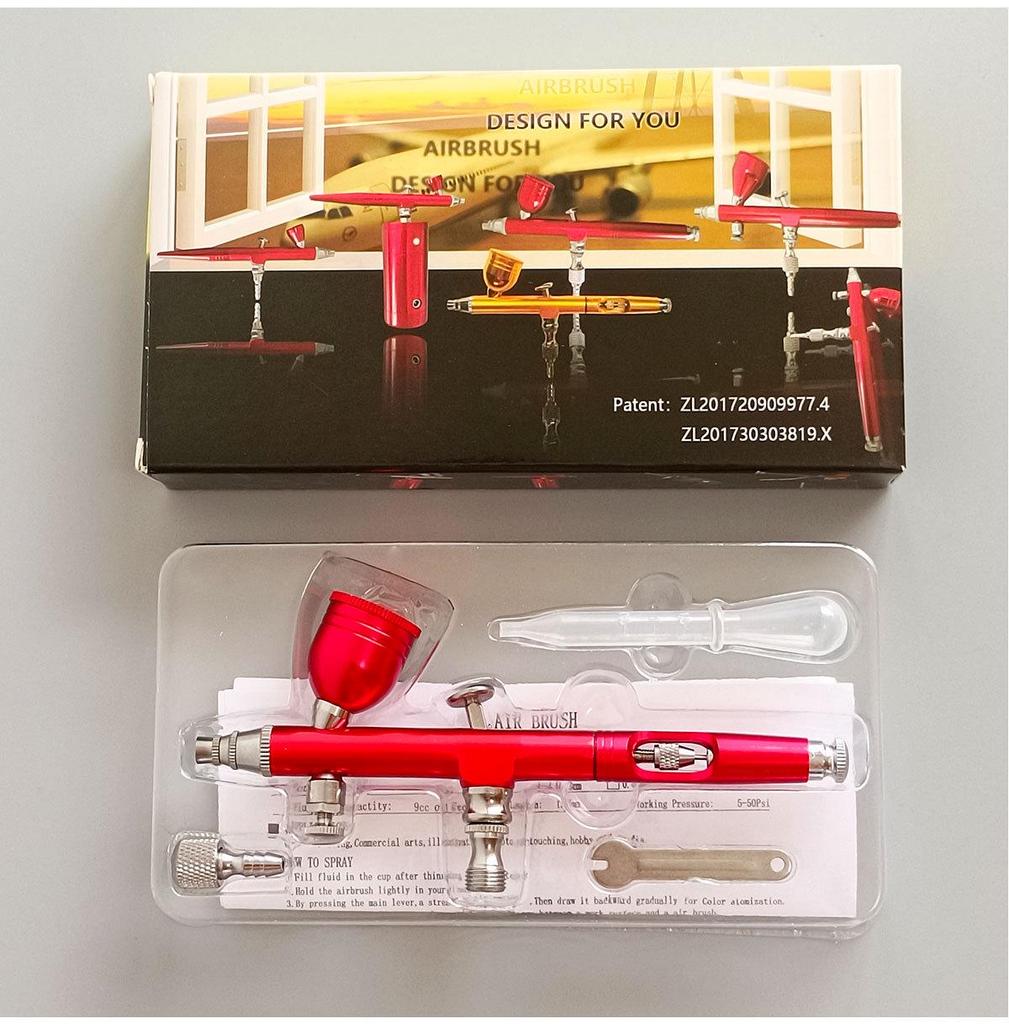AR180 Airbrush Paint Pen for Car and Model Art, 0.3-0.5mm Caliber