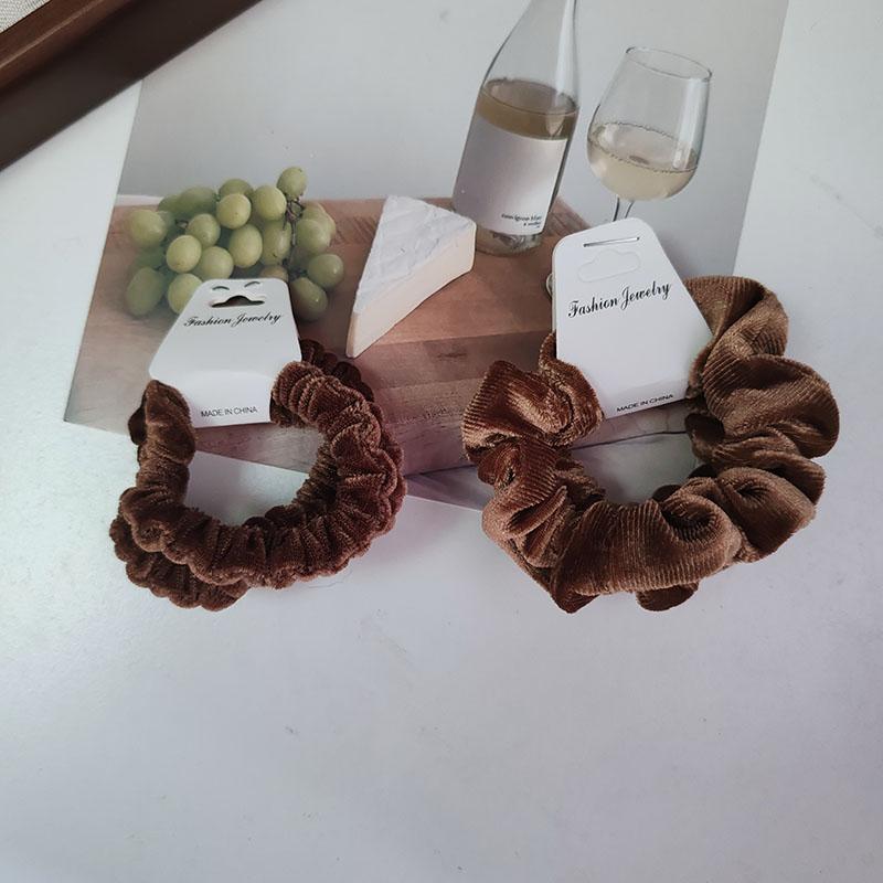 3pc Cute Solid Velvet Ponytail Holder Elegant Hair Tie Elastic Hairbands Hair Rope for Women Girls Kids Holiday Hair Accessories