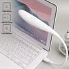 Portable USB LED Reading Light Flexible Gooseneck Night Lamp with Touch Sensor for Bedroom Office Study Keyboard Computer Use