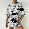 Women's Floral Pattern T-shirt Fashionable Summer Top, Suitable for Street Parties and Casual Fashion Enthusiasts Y2k Top