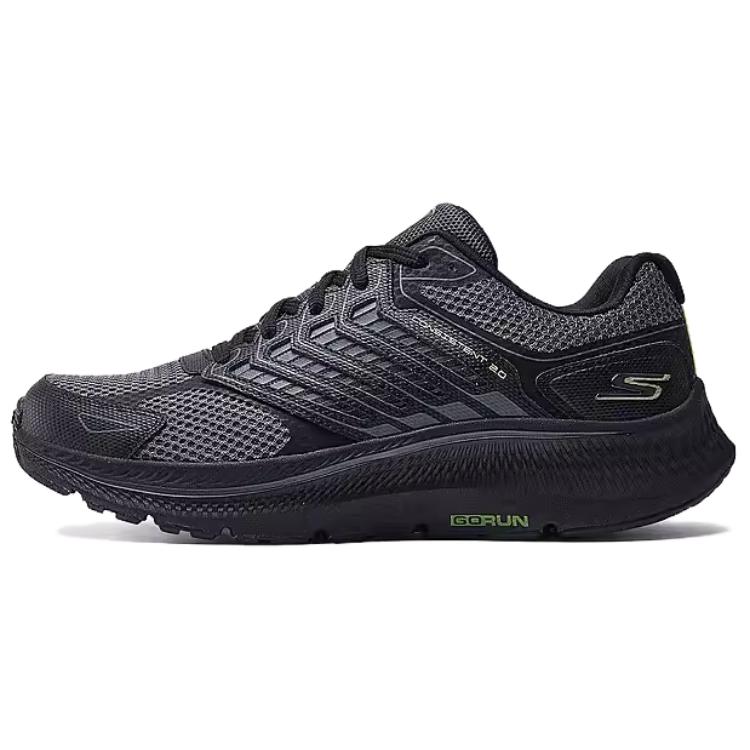 Skechers Lightweight Shock Absorbing Knee Support Training Shoes Men Sneakers Black Gray 220867-BKCC 39.5
