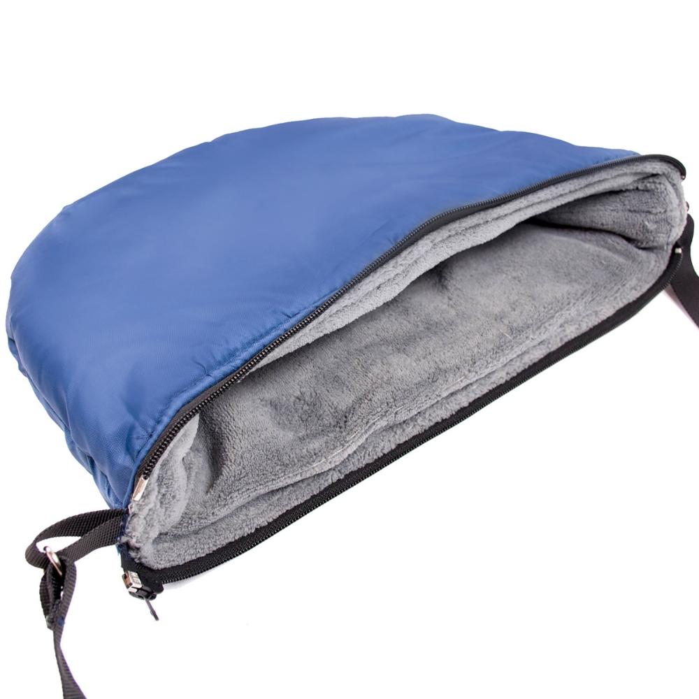 Conjunto de saco de dormir para carrinho de bebé, assento, trenó, inverno, saco azul marinho + capa