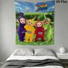 Teletubbies Wall Tapestry Aesthetic Wall Hanging Printed Fabric Blanket Decorative Tapestries for Bedroom Living Room Home Decor