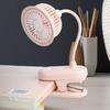 Desk Clip on Battery Powered Mini Fan 360° Adjustable USB Rechargeable Fan  Summer