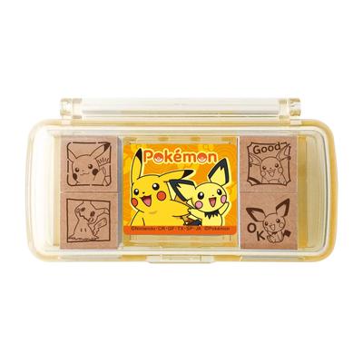 Showa Note Pokemon Stamp Mini Stamp Pikachu and Friends SGM-028