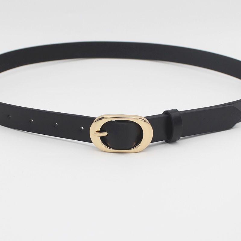 

Модные женские джинсы с поясом и великолепной пряжкой из золотого сплава StyleA