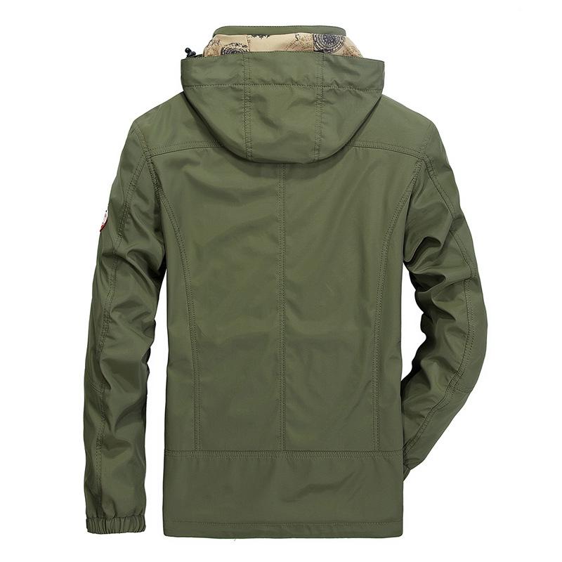 Autumn New Men's Jacket Jacket Stand-up Collar Medium and Long Jacket Casual Coat Men