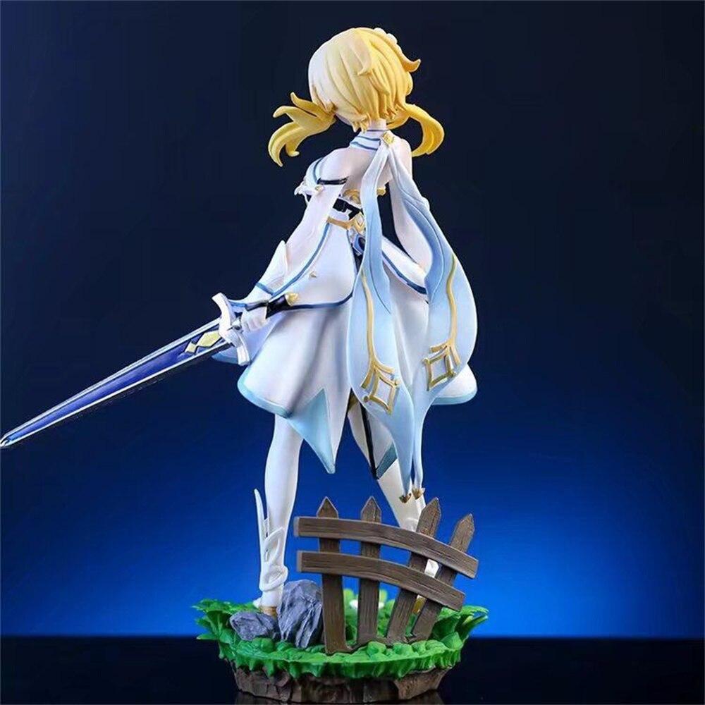 Genshin Impact Barbara Anime Figure Genshin Impact Lumine /Aether Action Figure Klee Figurine Collection Model Doll Toy Gift