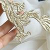 2 Pieces Sequin Decoration Embroidered Dragon Cloth Patch Chinese Style Sew On Patch  Bridal Gown
