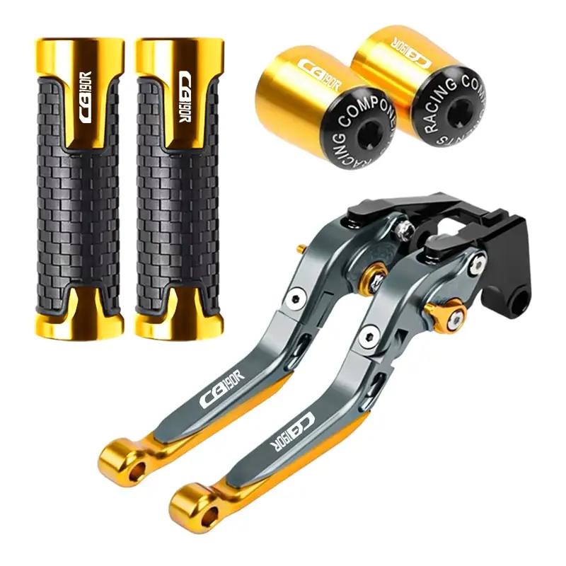 Motorcycle Brake Clutch Levers Handlebar Grips Ends CNC Aluminum For Honda CB 190R 2016 CB190R 2017
