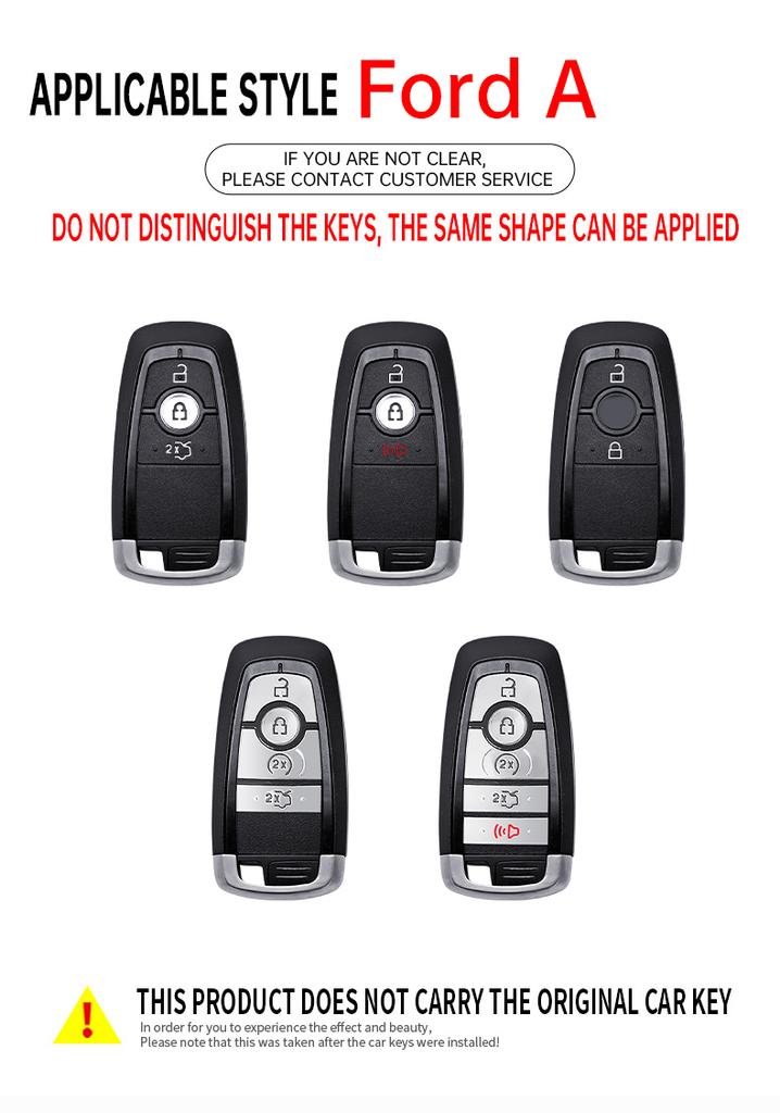 Abs Carbon Fiber Car Key Cover Case For Ford Mondeo Explorer Edge Expedition F250 F150 F-350 F-450 Fusion Mustang Lincoln Mkx M