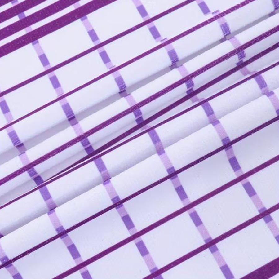 Checkered Kitchen Absorbent Cleaning Cloths, 6/12 Set, Household Dishcloths and Tablecloths, Easy-to-clean Household Cloths.