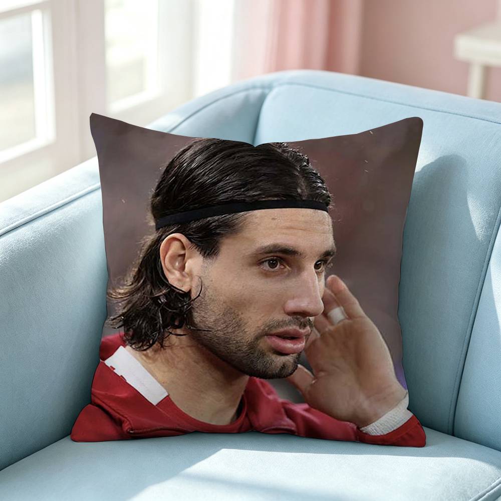 Football Star Dominik Szoboszlai Pillow Case Square DoubleSided Sofa Cushion Cover Bedroom Bedside Pillow