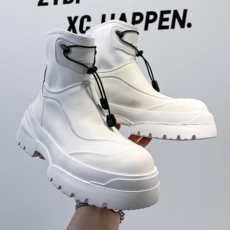 2024 new snow boots vibe wind outdoor function wind thick-soled short boots trendy men 4722-A