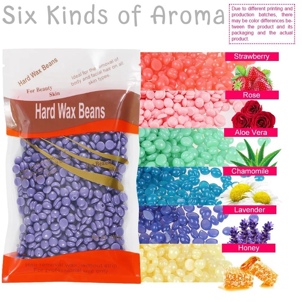 100g/3.52oz Hot Wax Hair Removal Depilatory Waxing Wax Beans for Wax Heater Painless for all Hairs Removal Beans