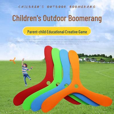 Children's Soft Three-Leaf Boomerang Toy for Outdoor Parent-Child Play