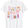 Coquette Bow Teacher Back To School Teacher Life Student Kid T-Shirt