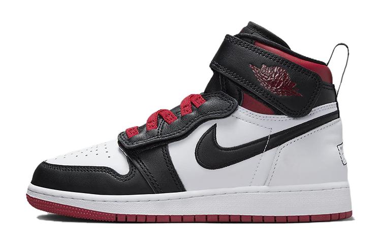 Kids' Sneakers Nike Jordan 1 High FlyEase Gym Red Black Toe (GS) White/Gym Red/White/Black