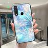 Beautiful Flower Cute Cats Case For Vivo Y11 2019 1906 Y12 Y17 Y15 Y19 Tempered Glass Phone Case Protective Cover Hard Shell