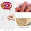 30Pcs Aloha Hawaiian Luau Photo Booth Props Tropical Tiki Aloha Summer Beach Pool Party Decorations Handheld Photography Props