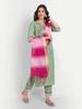 Pakistanský dizajnový top tunika kurta nohavice dupatta set Indické dámske Bollywoodsalwarový oblek Kurti
