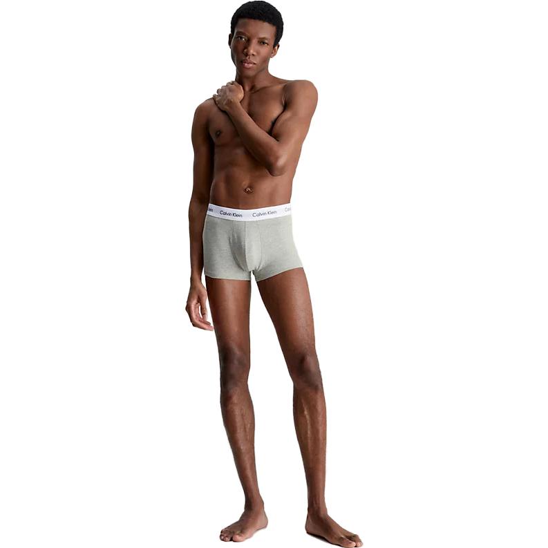 Calvin Klein Logo Low Rise Boxer Briefs 3 Pack Men underwear Gray U2664GKS0