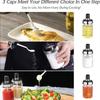 250ml Kitchen Seasoning Jar Household Salt Shaker Container Oil Bottle Honey Dispenser Pepper Spoon Brush Storage Box
