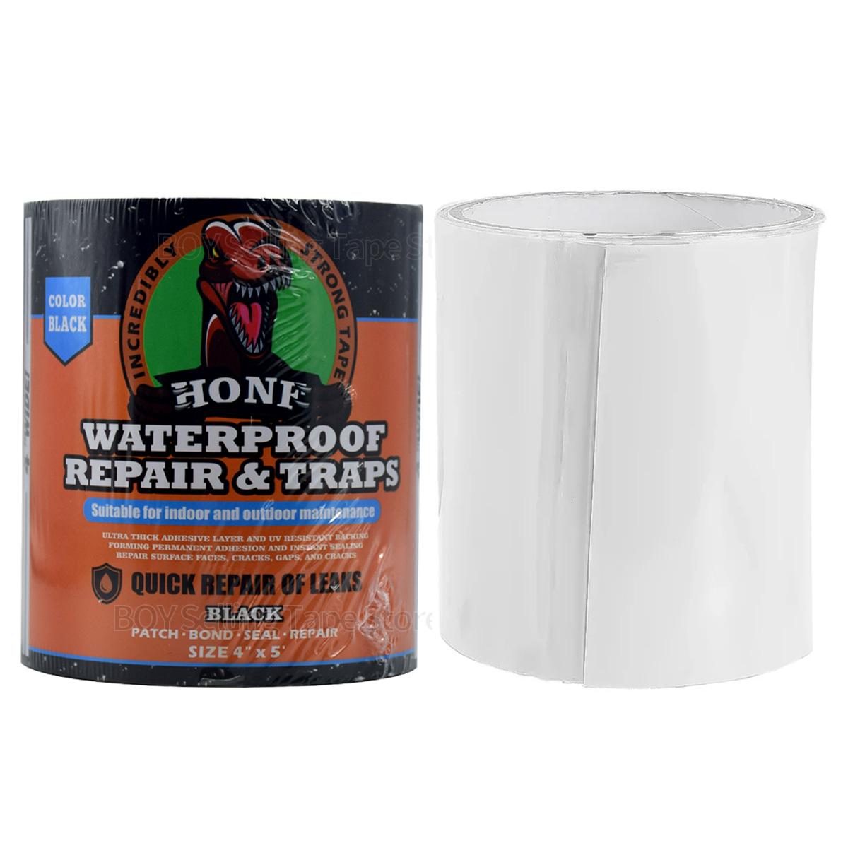 

Strong Leak Sealing Tape, High Strength Toughness Swimming Ring Tent Quick Repair Of Water Pipes Self Adhesive Waterproof Tape 10cm&50CM білий