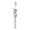 Anime Charms Multi Color Medieval Sword Pendants For Fantasy Warrior Themed Jewelry