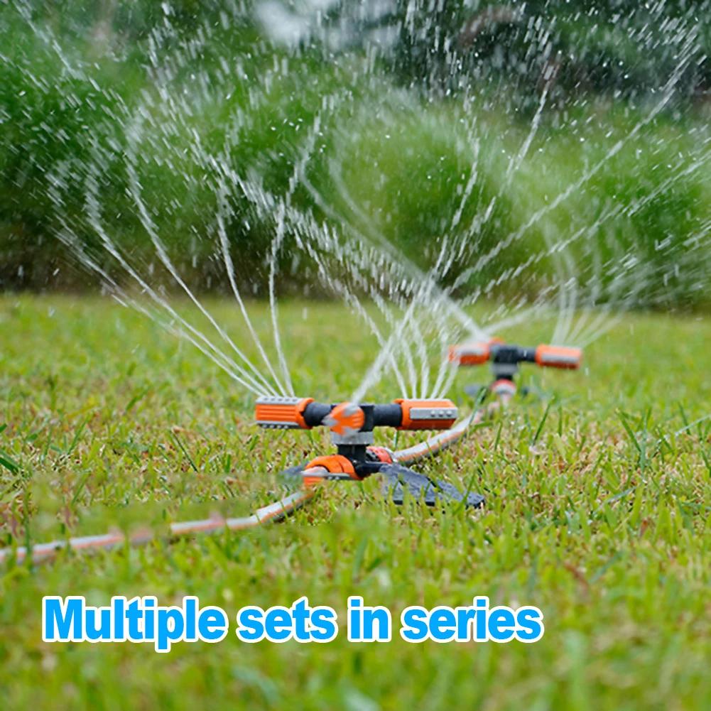 Garden Sprinkler 3 Fork Water Sprayer Automatic 360 Degree Rotating Irrigation Garden Lawn Sprinkler Watering Irrigation Device