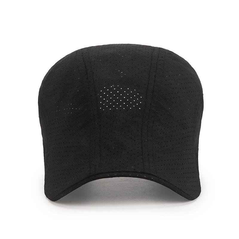 Laser-punched Breathable Front Cap for Men, Adjustable Outdoor Sunshade and Sun Protection Bailey Baseball Cap