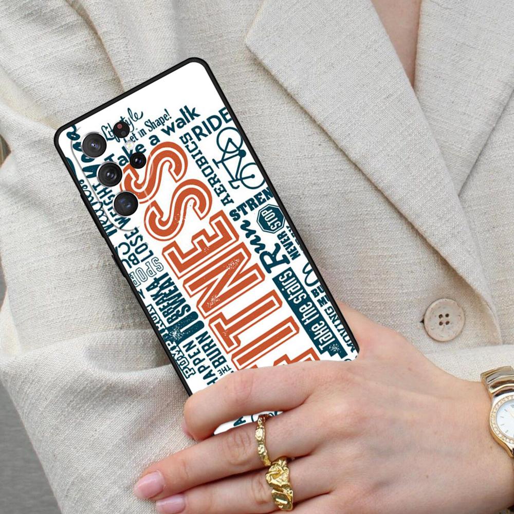Cute Fitness Funny Lift Gym Cell Phone Case for Samsung Galaxy S26 Ultra S25 S24 S23 S22 S21 S20 Note10 Cover