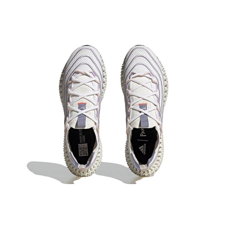 Parley x adidas 4DFWD Silver Violet Unisex Sneaker Weiß Ungefärbt Impact-Orange GX9806