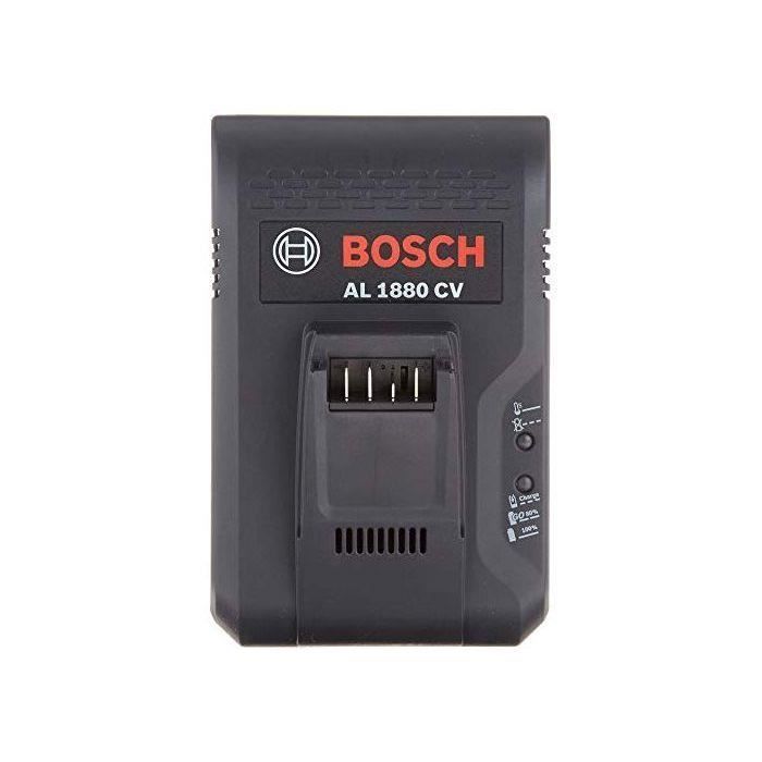 Bosch BHZUC18N Chargeur Rapide pour Batteries interchangeables 18 V Compatible avec aspirateur Bosch Unlimited Noir