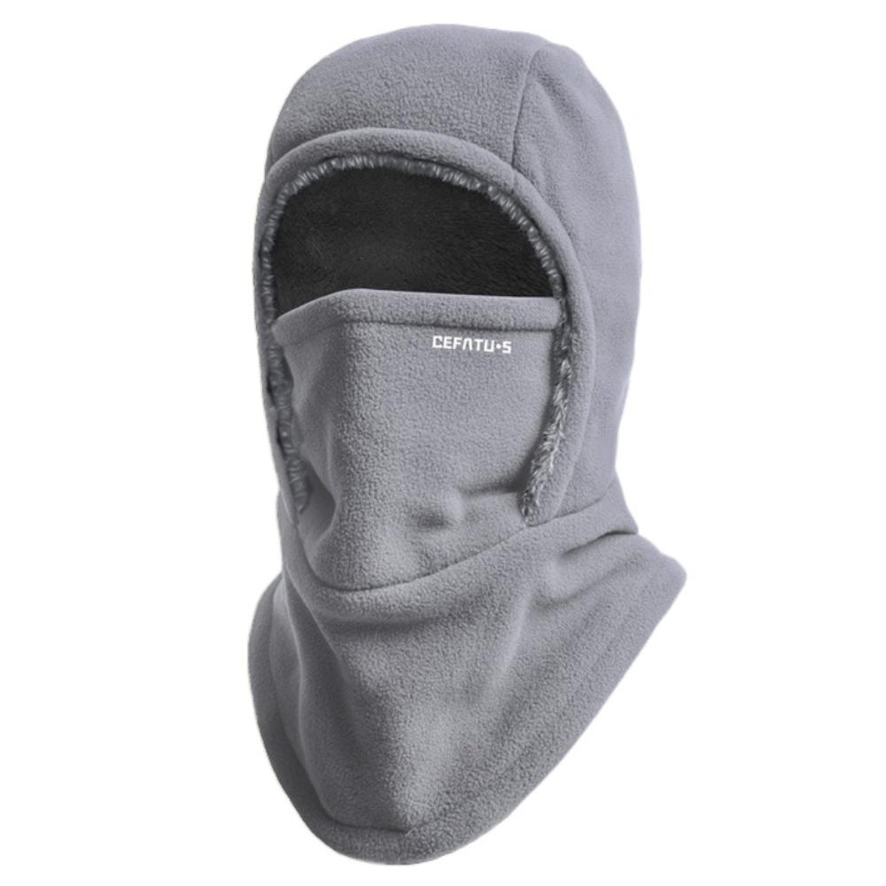 Men's and Women's Autumn and Winter Balaclava Cycling Cap Cold-proof Windproof Warm Hood and Hat Thicken Thermal Ski Windproof Cap