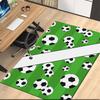 Fußball bedruckter Teppich, für Bürostuhl Wohnzimmer Schlafzimmer Küchenraum Dekoration Geschenke.
