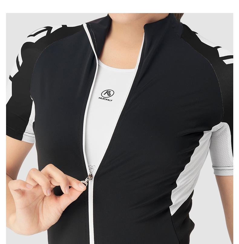 NUCKILY Damen Kurzarm Radtrikot und Shorts Set - Rennrad & Mountainbike Kleidung