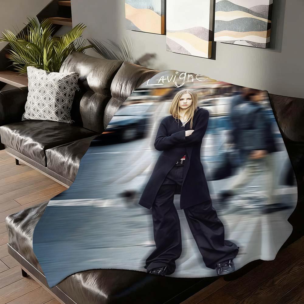 Canadian singer Avril Lavigne Blanket For Sofa Office Bed Plane Travel Sleep Read Relax Camping Soft And Warm