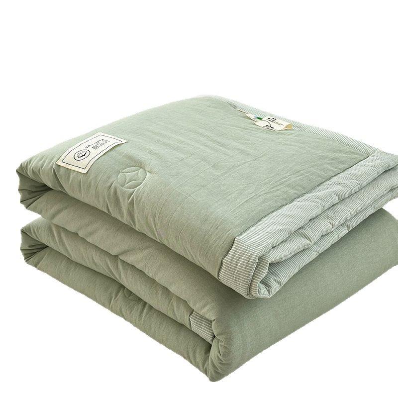 A-Class 100% Pure Cotton Summer Cooling Quilt - Thin, Machine Washable, Xinjiang Cotton Air Conditioning Blanket