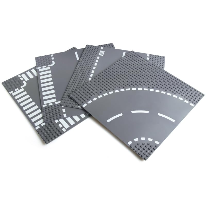 Base Plate Road Plate Road City Block Classic Compatible City (Intersection + Straight + Curve + T-Junction)