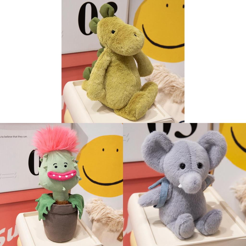 Dinosaur Elephant Cannibal Flower Plush Toy For Kids Gifts And Kids Room Decor