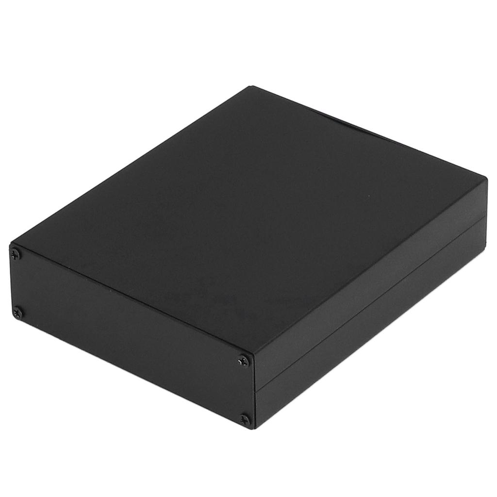 Aluminium-Elektrokasten, wasserdicht, Anschlussgehäuse, geteilter Typ für Heimwerker, Schwarz, 33 x 114 x 140 mm