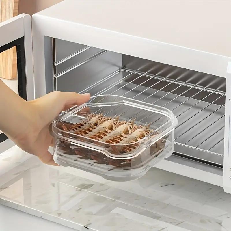 10PCS Small Food Preservation Boxes Refrigerator Frozen Meat Vegetable Fresh-Keeping Box Transparent Kitchen Sealed Storage Box