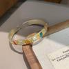 Classic Enamel Bracelet Ethnic Style Chinese Cloisonne Bracelet Vintage Women's Hand Bracelet  Gift