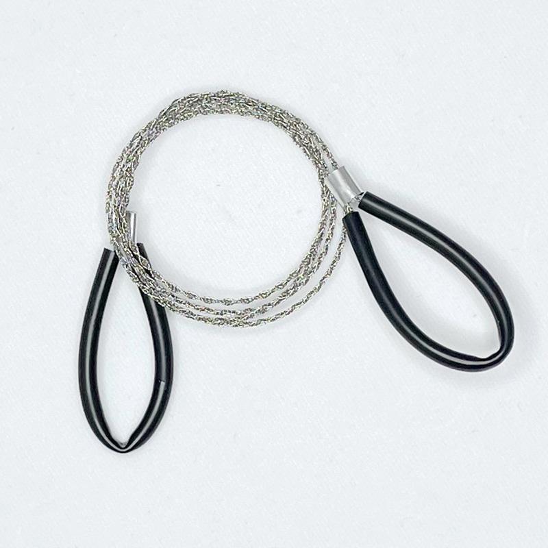 EDC Comfortable Grip Outdoor Survival Tools Portable Stainless Four-strand Reinforced Steel Wire Saw Tree Artifact Outdoor Survival Tools